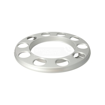 WHEEL NUT COVER RING 22,5" ZILVER STAAL
